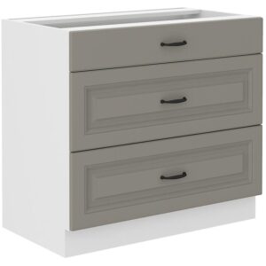 Kuchynská skrinka Stilo claygrey/biely 80d 3s bb