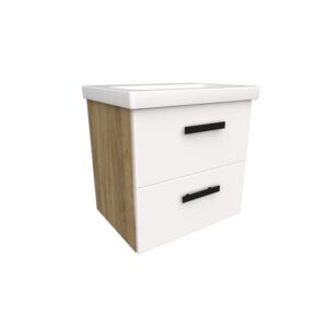 Kúpeľňová zostava Songa 50 cm 2S dub/biela