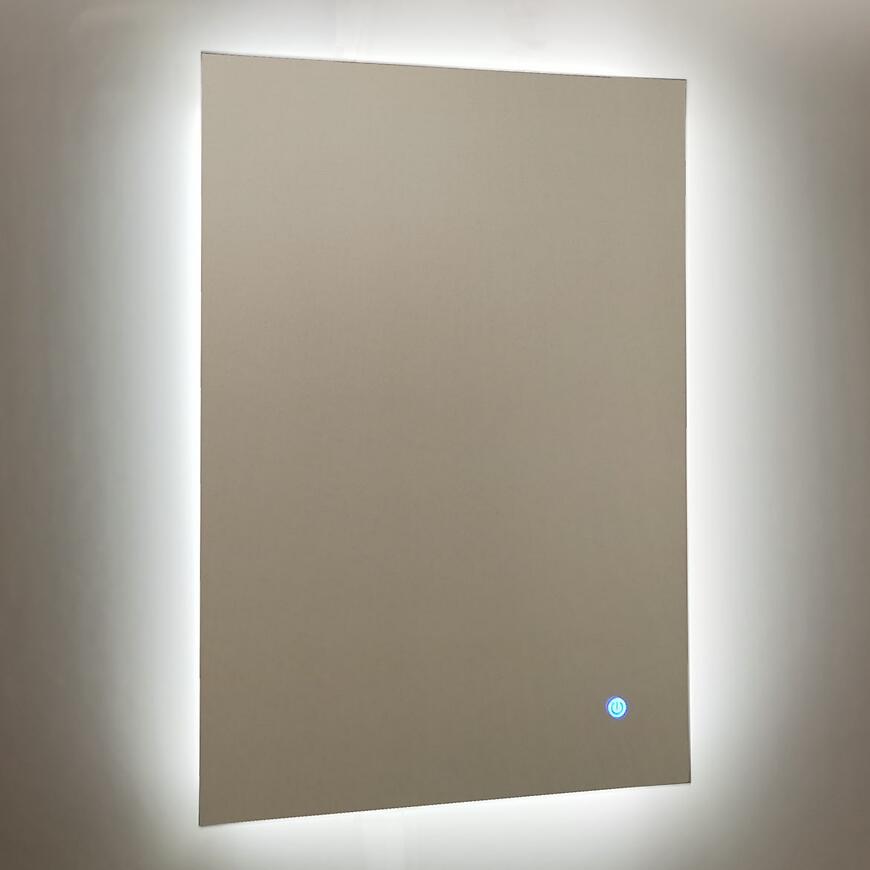 Kúpeľňové zrkadlo s LED osvetlením a dotykovým vypínačom 62 W 60x80 cm
