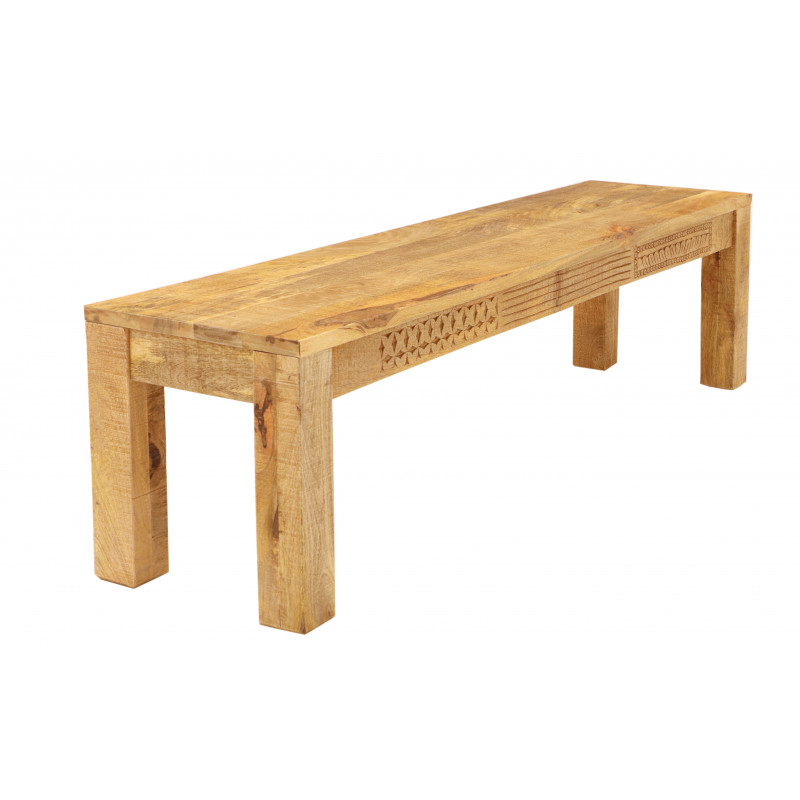 Lavica Manu 175x40 indický masív mango