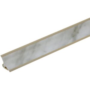 Lišta ku kuchynskej doske 3m 20×20 – mramor carrara LWS-012