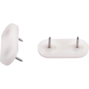 Nabíjacie plastové podložky biele 45×20 mm