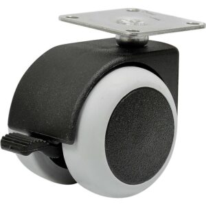 Nábytkové koliesko  50 mm/40 kg  s doštičkou, brzda