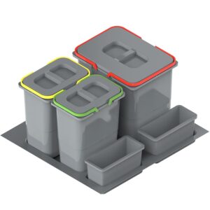 Nádoba na odpad Praktiko 60 trojdielna (1x15l + 2x7l)