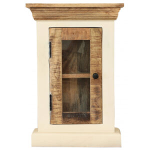 Nástenná skrinka do kúpeľne 40x60x15 indický masív mango