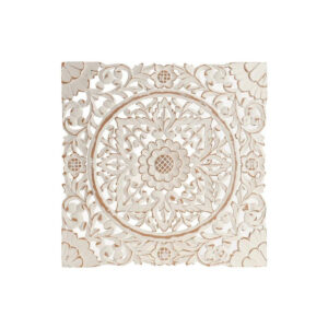 Obraz na stenu Retro 100x100x3 ručne vyrezávaný indický masív mango