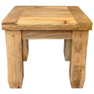 Odkladací stolík Devi 45x40x45 indický masív mango