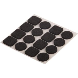 Podložky plstené čierne 20×20 mm a 20 mm