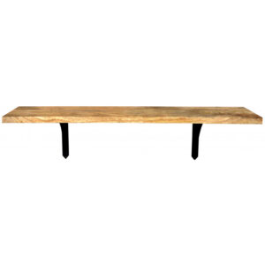 Polica na stenu Devi 100×22 indický masív mango