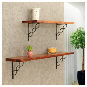 Polica na stenu s konzolou Luna