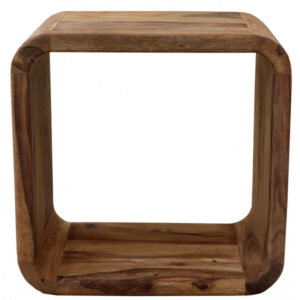 Polica na stenu Tina 35x35x22 indický masív palisander