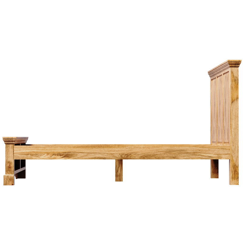 Posteľ Guru 160x200 indický masív mango – Obrázok 3
