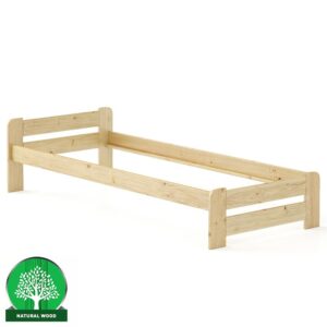 Posteľ borovica LK099–80×200 surová