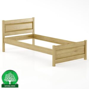Posteľ buková LK120–100×200 rustikal