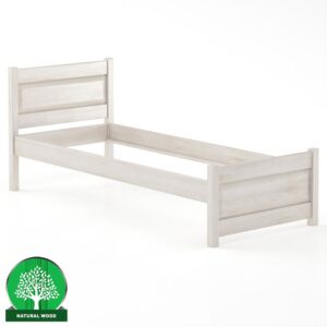 Posteľ buková LK120–80×200 bielený