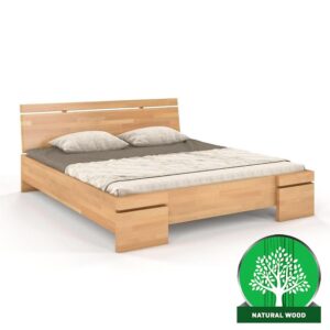 Posteľ buková Skandica Sparta maxi 120×200 cm prírodná