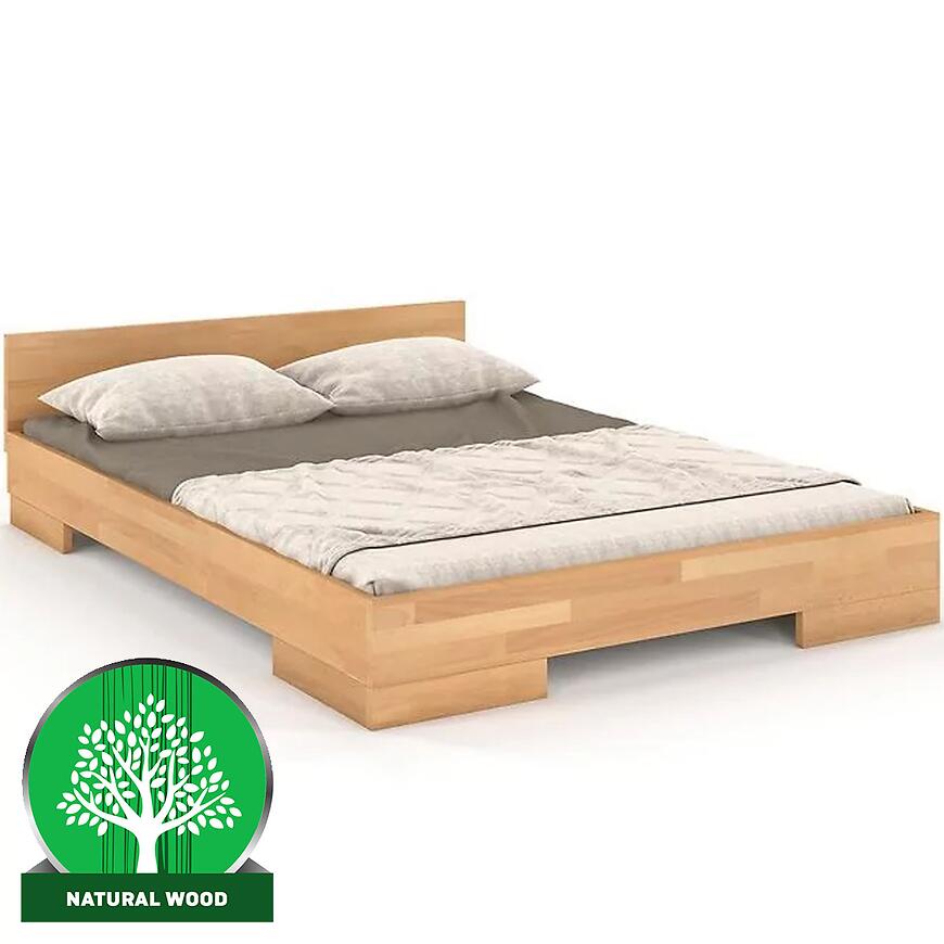Posteľ drevené buk Skandica Spectrum Nízka 180x200 prírodná