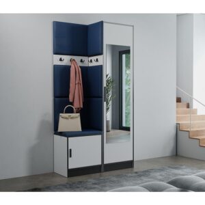 Predsieňový nábytok Roj 11 biely + Kronos 09 modrý