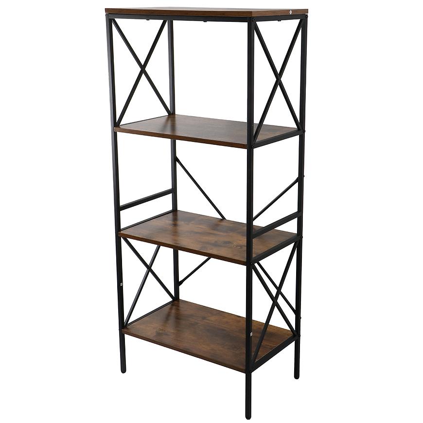 Regál Loft 8631 H dark vintage wood