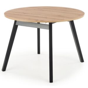 Rozkladací stôl Ruben 102/142x102cm doska/drevo – Dub Artisan/Čierna