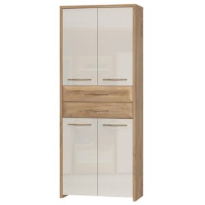 Skriňa 4d2s Gala V42 lakovaná Pacific Walnut/Beige