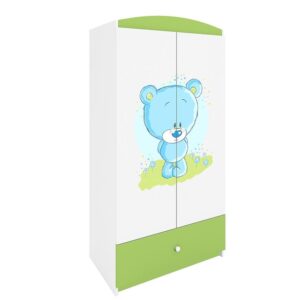 Skriňa Babydreams Zelená – Medveď modrý