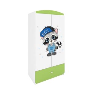 Skriňa Babydreams zelená – Medvedík čistotný