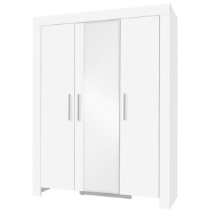 Skriňa Cezar 1 biela/zrkadlo