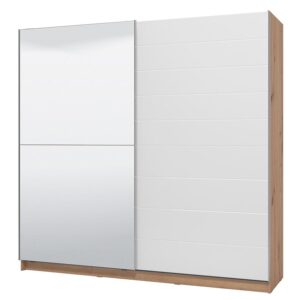 Skriňa Mondego 220 artisan/biely lesk