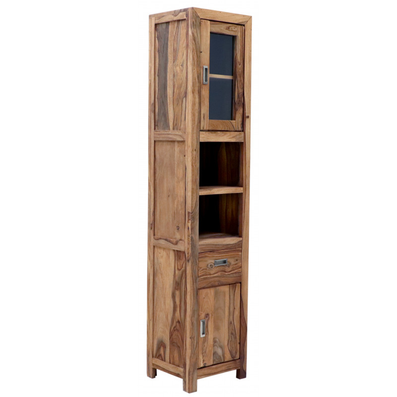 Skrinka do kúpeľne Nela 40x190x35 indický masív palisander – Obrázok 2