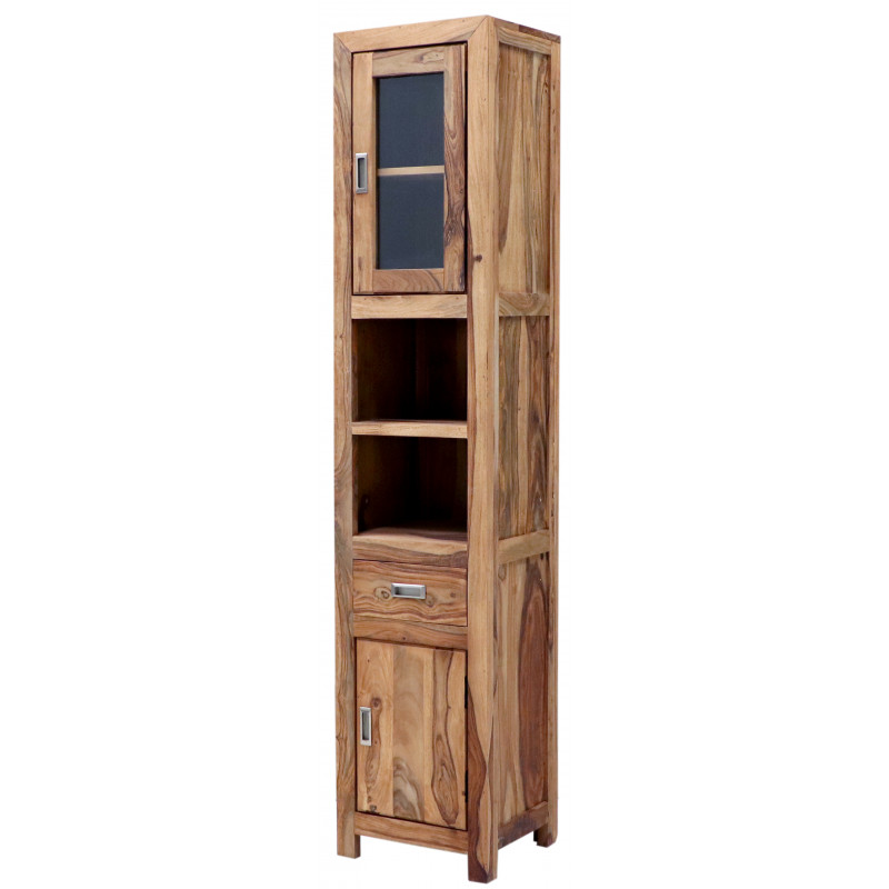 Skrinka do kúpeľne Nela 40x190x35 indický masív palisander – Obrázok 3