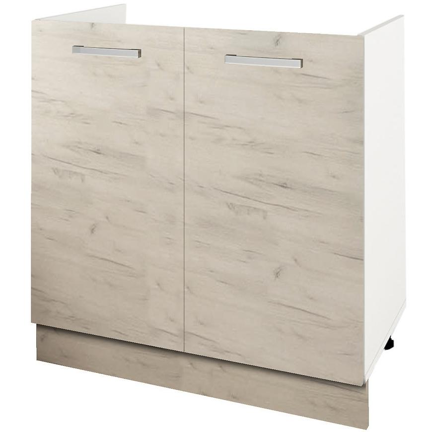 Skrinka do kuchyne Charlotte 80lc For The Kitchen Sink White/Oak White Cra