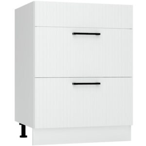 Skrinka do kuchyne  Kate d60pc s/2 zasl biely hrášok