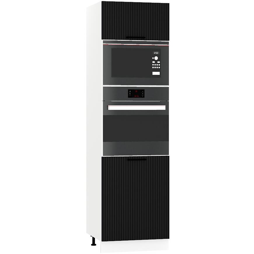 Skrinka do kuchyne  Kate d60pk mv 2133 pl čierny hrášok