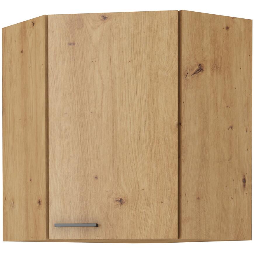 Skrinka do kuchyne MODENA čierna/dub ARTISAN 60X60 GN-72 2F (45°)