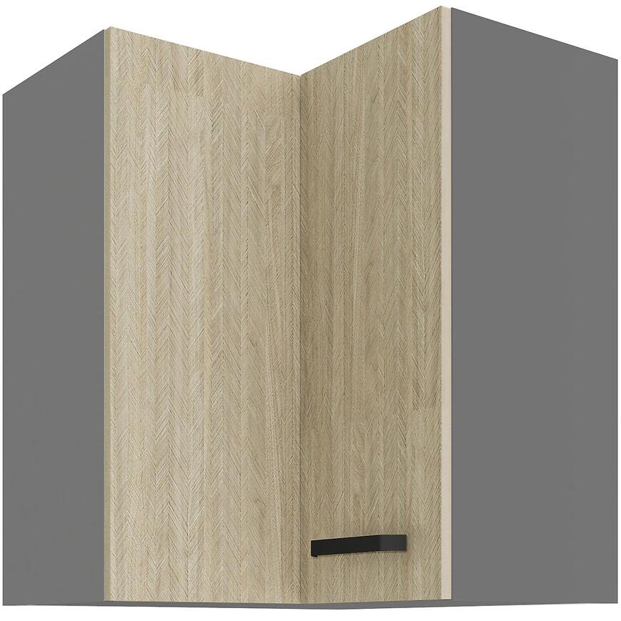 Skrinka do kuchyne SCANDI HERRINGBONE/ANTRACIT 60X60 GN-72 2F (90°)