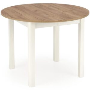 Stôl Ringo 102×142 doska/mdf – dub craft/biela
