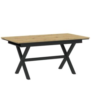 Stôl X 160-200×90 artisan/čierna