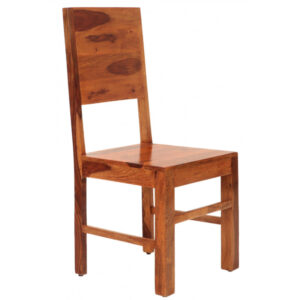 Stolička Amba s plným operadlom z indického masívu palisander