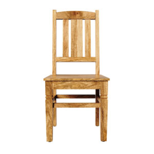 Stolička Guru s rebrovaním indický masív mango