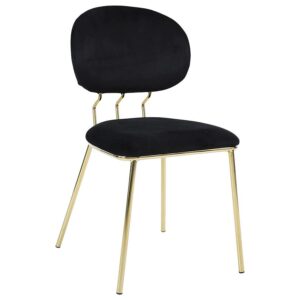 Stolička Glow 80362 čierna/zlatá