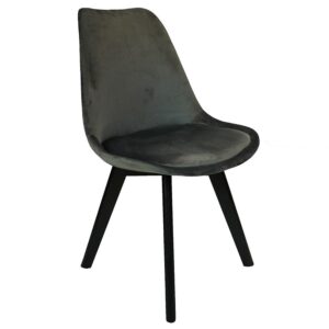 Stolička Mia Black Antracit