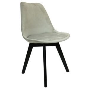 Stolička Mia Black svetlosivá