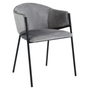 Stolička Otto 80248b sivá/čierna