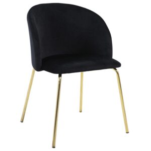 Stolička Pure 80107k čierna/zlatá