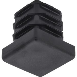 Štvorcová vtláčaná záslepka 25×25 mm čierna (4ks)