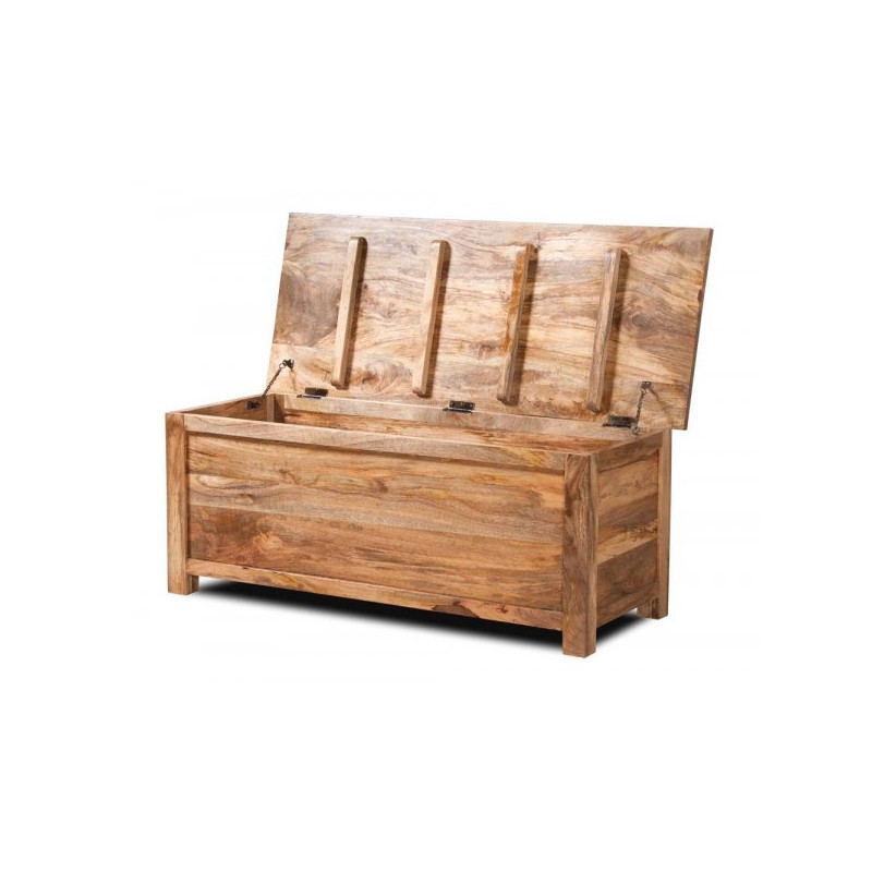 Truhlica Hina 120x45x45 z mangového dreva – Obrázok 2