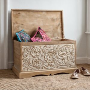 Truhlica Sita 90x45x45 indický masív mango