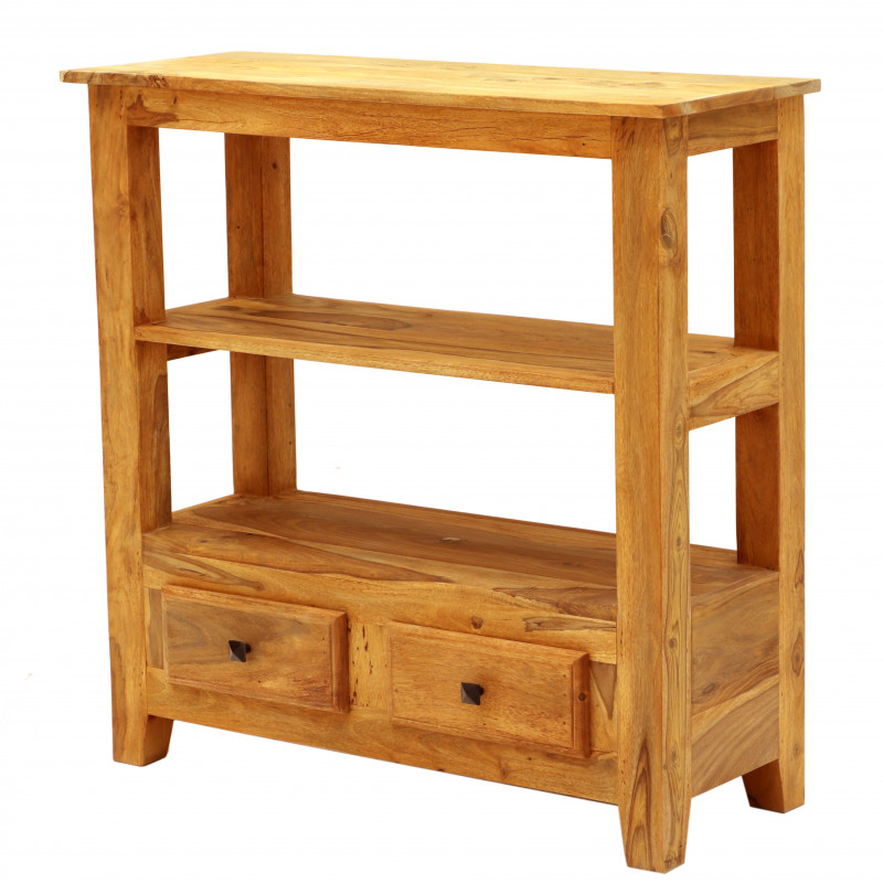 TV stolík, alebo konzolový stolík Jali 90x90x35 z indického masívu palisander – Obrázok 2