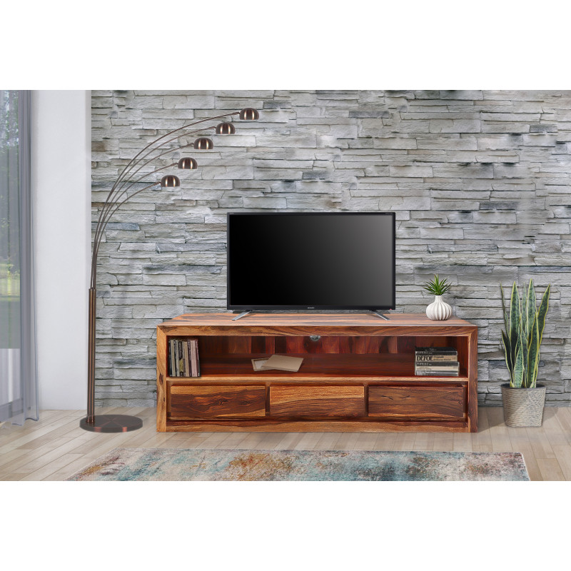 TV stolík Gani 160x50x45 z indického masívu palisander – Obrázok 6